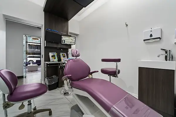 The dental chair at Capitol Square Dental