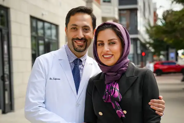 Dr. Mehrdad Safavian and his wife Selma together